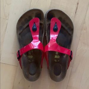 Red Birkenstock Sandals